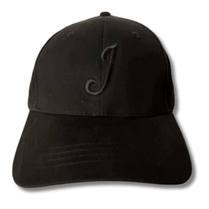 Black J Snap Back Hat