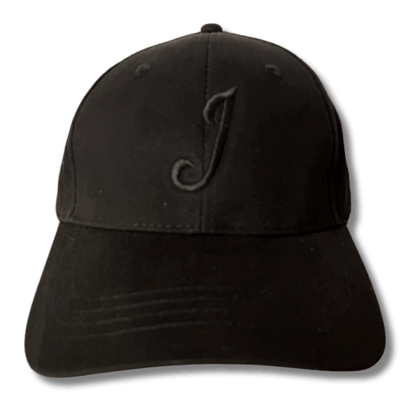 Black J Snap Back Hat